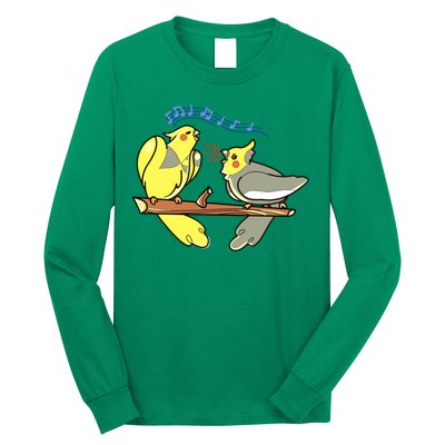 Chip And Fish The Cockatiel Brothers Long Sleeve Shirt