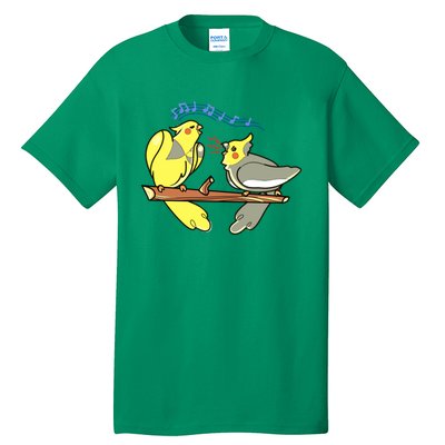 Chip And Fish The Cockatiel Brothers Tall T-Shirt