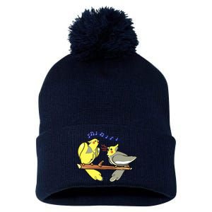 Chip And Fish The Cockatiel Brothers Pom Pom 12in Knit Beanie