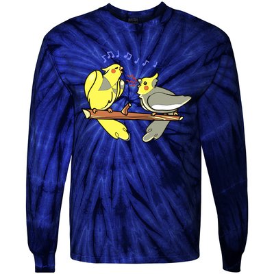 Chip And Fish The Cockatiel Brothers Tie-Dye Long Sleeve Shirt