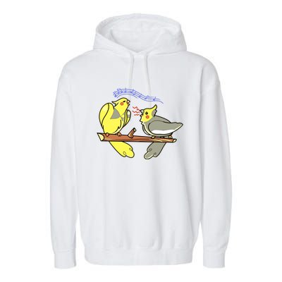 Chip And Fish The Cockatiel Brothers Garment-Dyed Fleece Hoodie