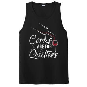 Corks Are For Quitters Funny Wine Drinking Team Festival PosiCharge Competitor Tank