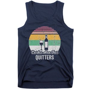 Corks Are For Quitters Retro Wine Lover Tank Top