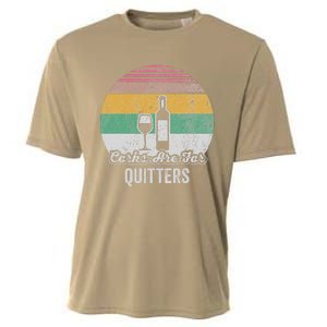 Corks Are For Quitters Retro Wine Lover Cooling Performance Crew T-Shirt