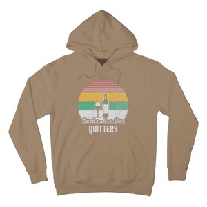 Corks Are For Quitters Retro Wine Lover Hoodie