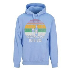 Corks Are For Quitters Retro Wine Lover Unisex Surf Hoodie