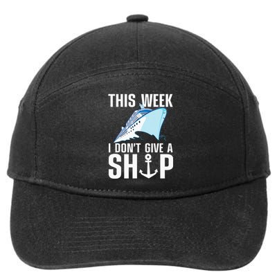 Cruising Art For Cruise Ship Funny Boat Lovers 7-Panel Snapback Hat