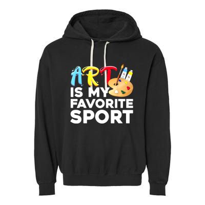 Cool Art For Women Artist Painter Art Teacher Painting Garment-Dyed Fleece Hoodie