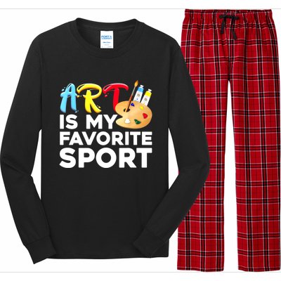 Cool Art For Women Artist Painter Art Teacher Painting Long Sleeve Pajama Set