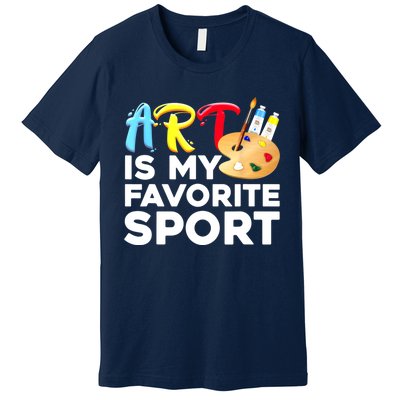 Cool Art For Women Artist Painter Art Teacher Painting Premium T-Shirt