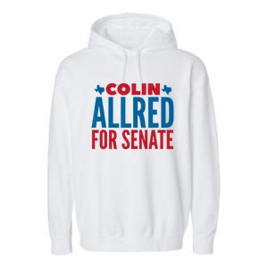 Colin Allred For Senate Garment-Dyed Fleece Hoodie