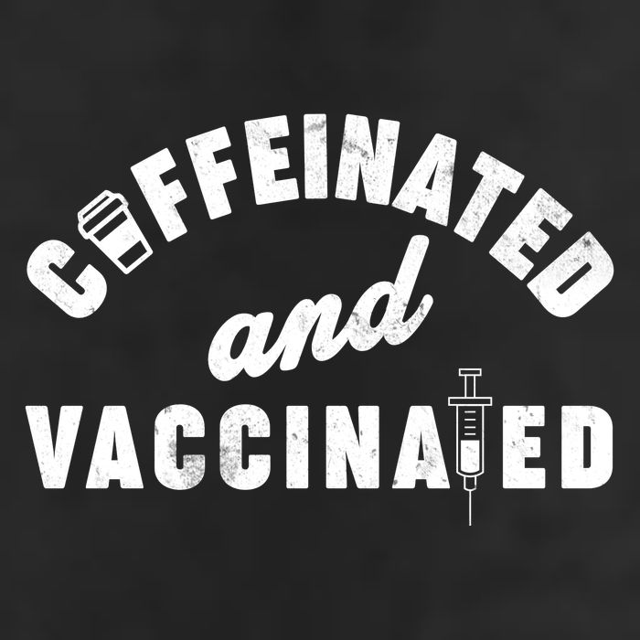 Caffeinated And Vaccinated Cool Comfort Performance Bucket Hat