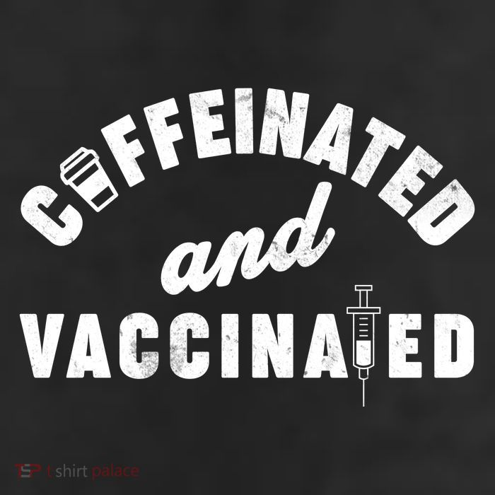Caffeinated And Vaccinated 11oz C Handle Ceramic Mug