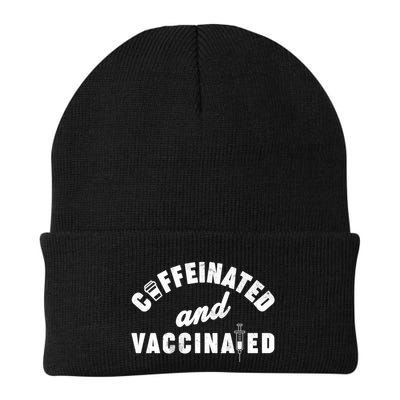 Caffeinated And Vaccinated Beanie