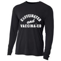 Caffeinated And Vaccinated Cooling Performance Long Sleeve Crew