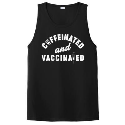 Caffeinated And Vaccinated PosiCharge Competitor Tank