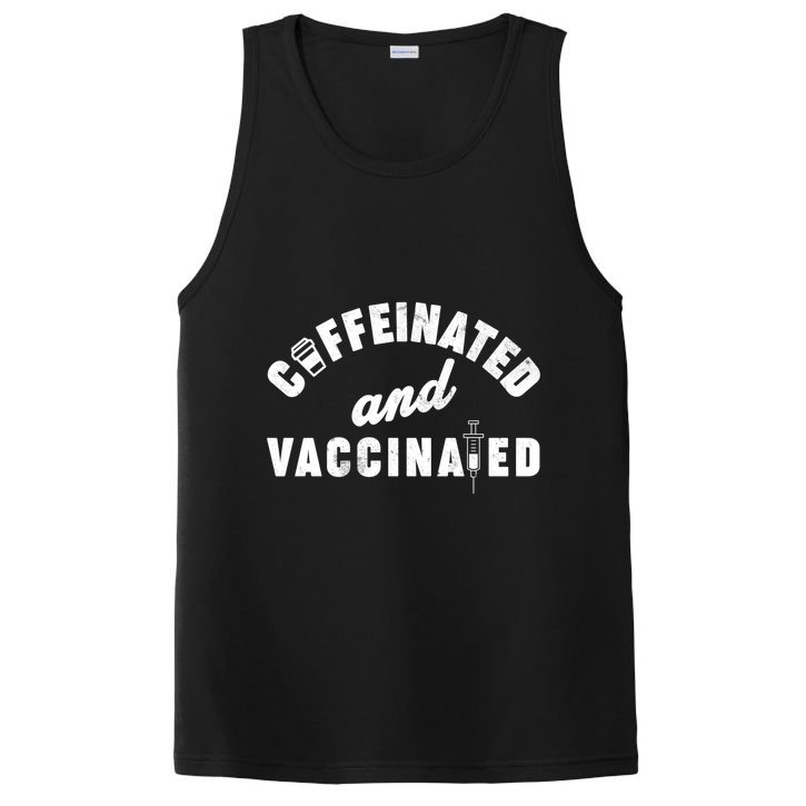 Caffeinated And Vaccinated PosiCharge Competitor Tank