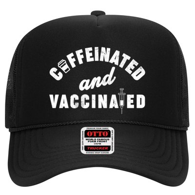 Caffeinated And Vaccinated Trucker Hat