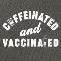 Caffeinated And Vaccinated Cotton Canvas Backpack