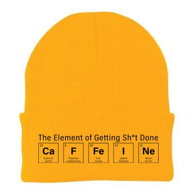 Caffeine The Element Of Getting Shit Done Knit Cap Winter Beanie