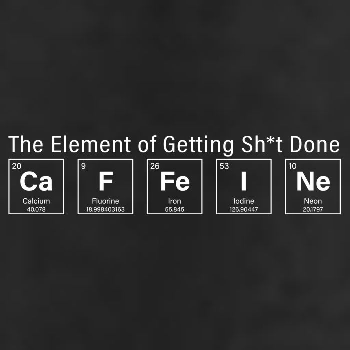 Caffeine The Element Of Getting Shit Done Cool Comfort Performance Bucket Hat