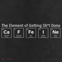 Caffeine The Element Of Getting Shit Done 7 Panel Mesh Trucker Snapback Hat