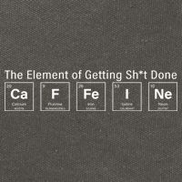 Caffeine The Element Of Getting Shit Done Cotton Canvas Backpack