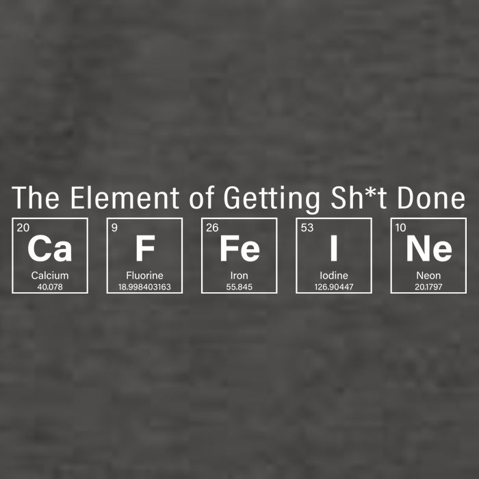 Caffeine The Element Of Getting Shit Done Vector Backpack