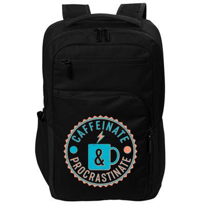 Caffinate & Procrastinate Impact Tech Backpack