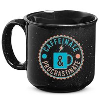 Caffinate & Procrastinate 15oz Campfire Ceramic Mug
