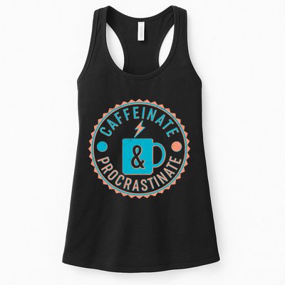 Caffinate & Procrastinate Womens Tank Top