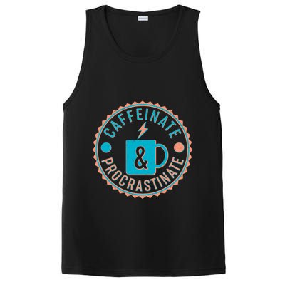 Caffinate & Procrastinate PosiCharge Competitor Tank