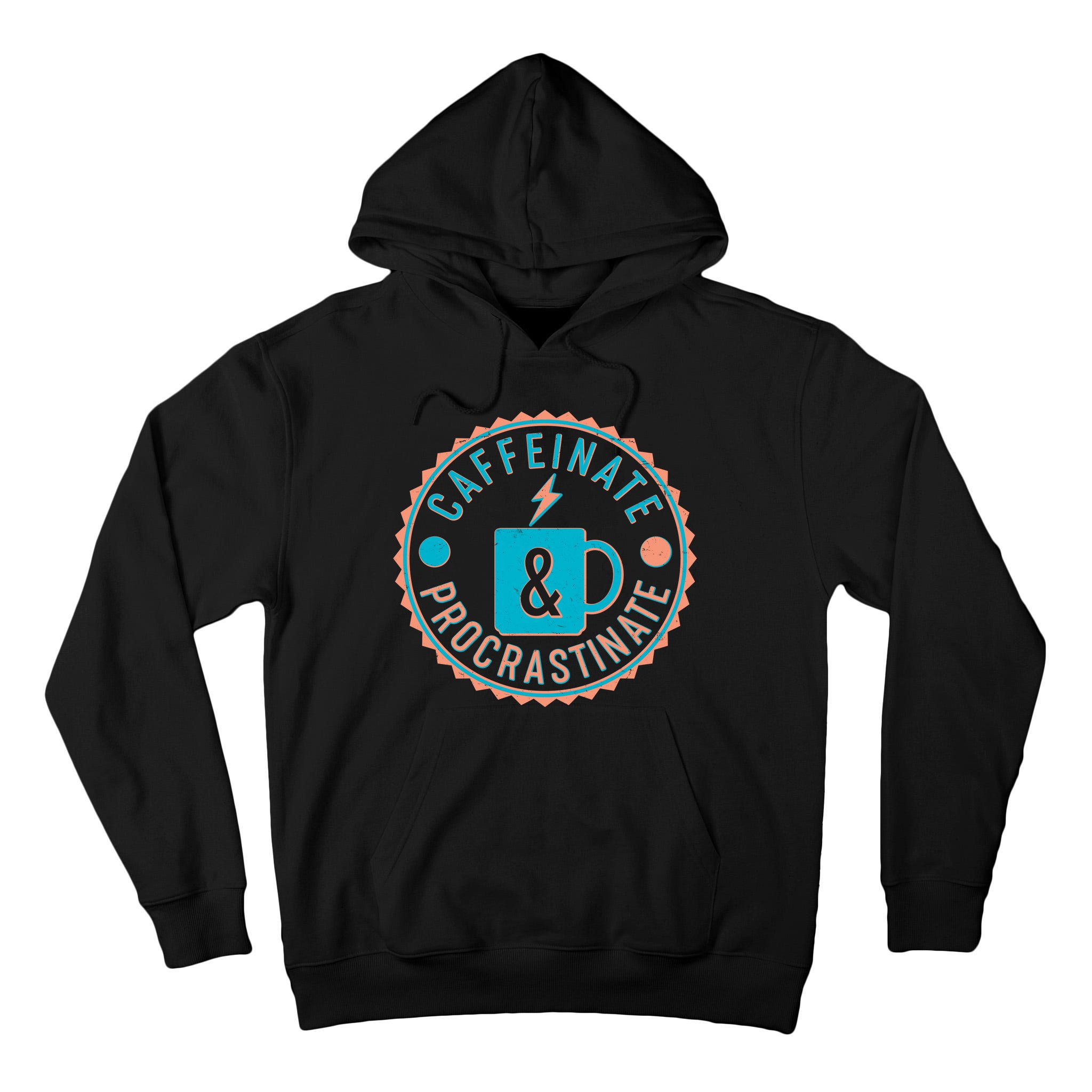 Caffinate & Procrastinate Tall Hoodie