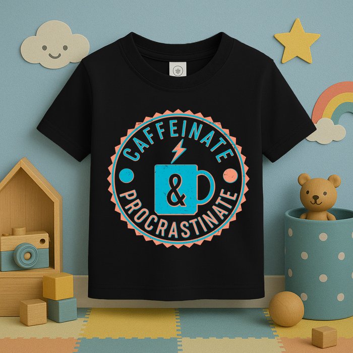 Caffinate & Procrastinate Toddler T-Shirt