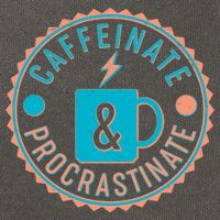 Caffinate & Procrastinate Cotton Canvas Backpack