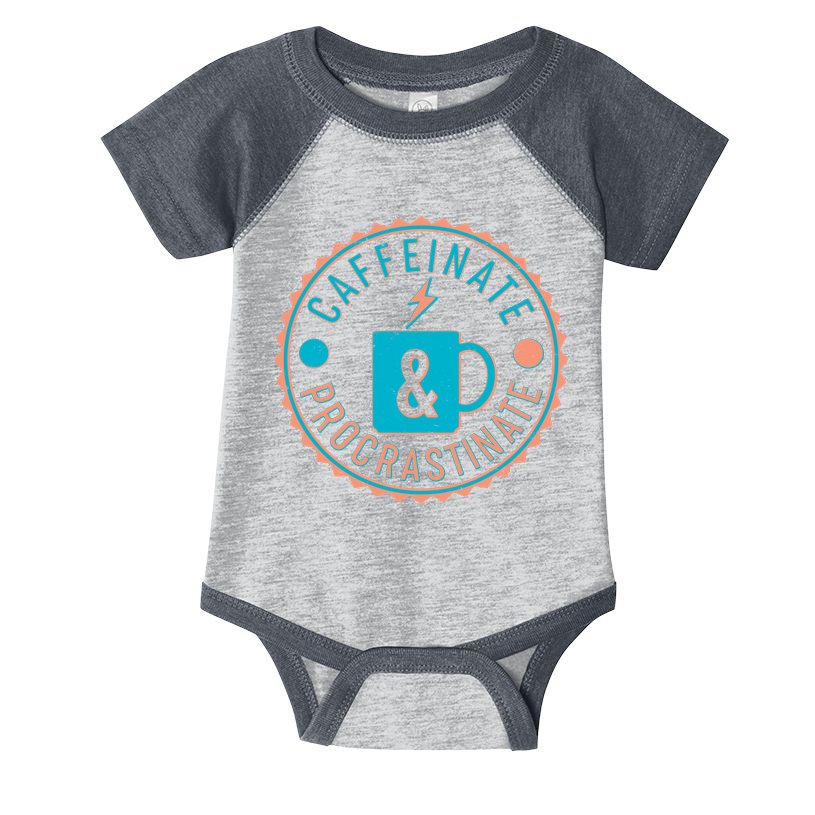 Caffinate & Procrastinate Infant Baby Jersey Bodysuit