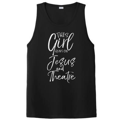 Christian Acting Gift This Runs On Jesus And Theatre PosiCharge Competitor Tank