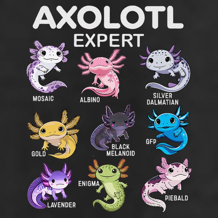 Cute Axolotl Girl Axolotl Gift 7 Panel Mesh Trucker Snapback Hat