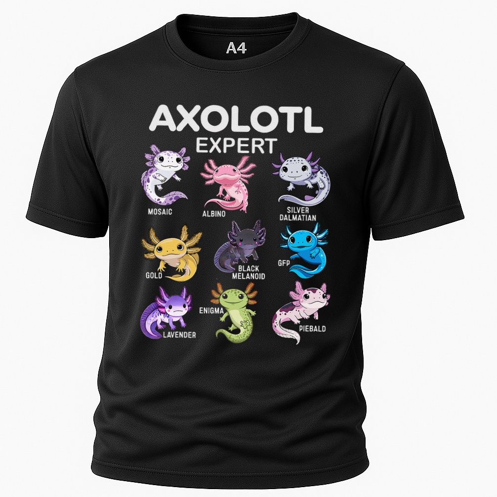 Cute Axolotl Girl Axolotl Gift Cooling Performance Crew T-Shirt