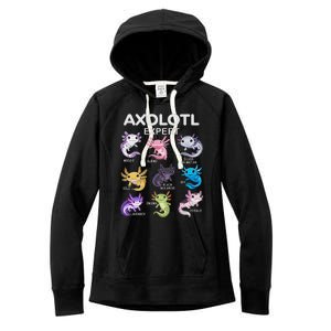 Cute Axolotl Girl Axolotl Gift Women's Fleece Hoodie