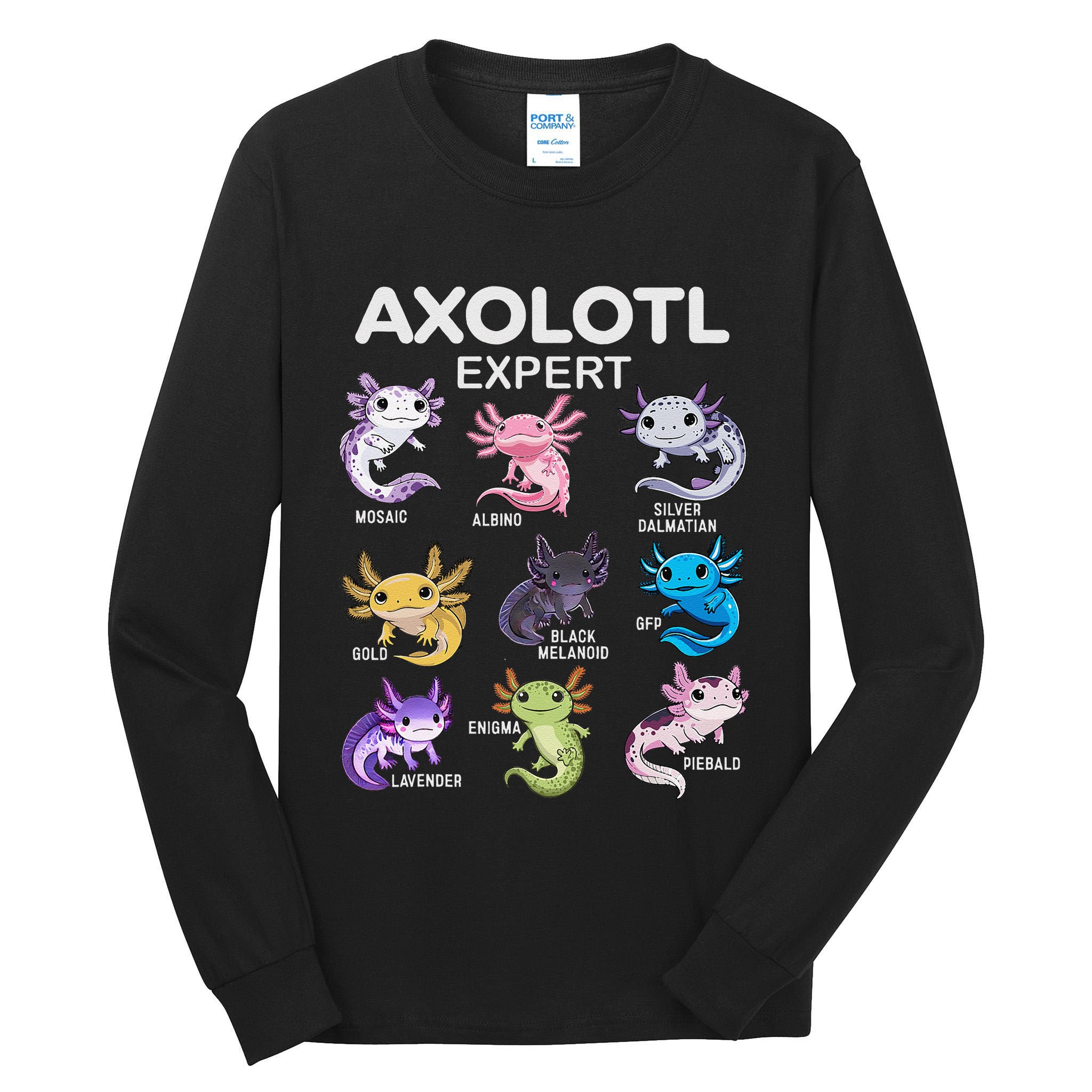 Cute Axolotl Girl Axolotl Gift Tall Long Sleeve T-Shirt