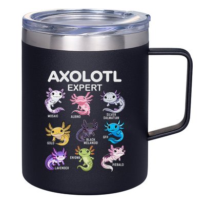 Cute Axolotl Girl Axolotl Gift 12oz Stainless Steel Coffee Mug