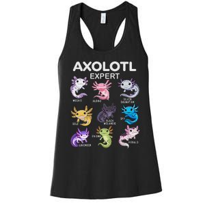 Cute Axolotl Girl Axolotl Gift Women's Racerback Tank