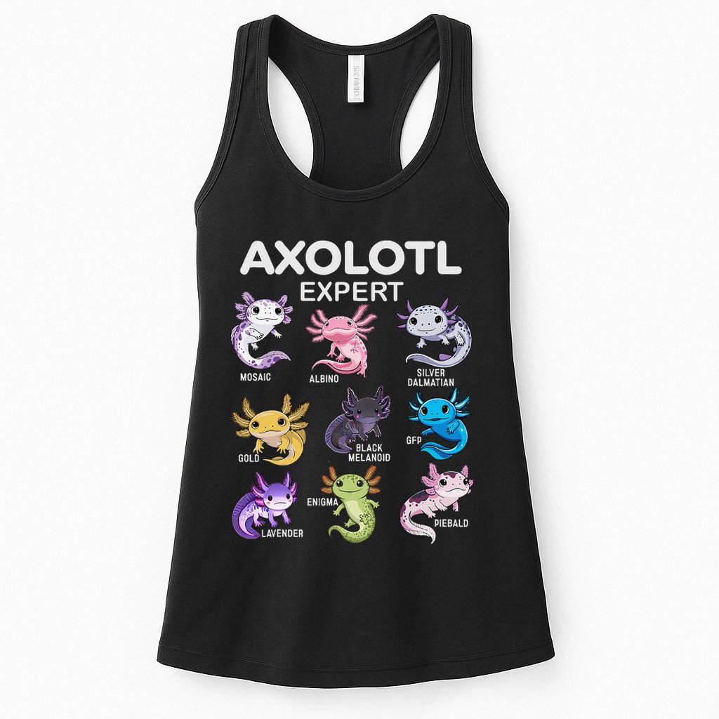 Cute Axolotl Girl Axolotl Gift Womens Tank Top