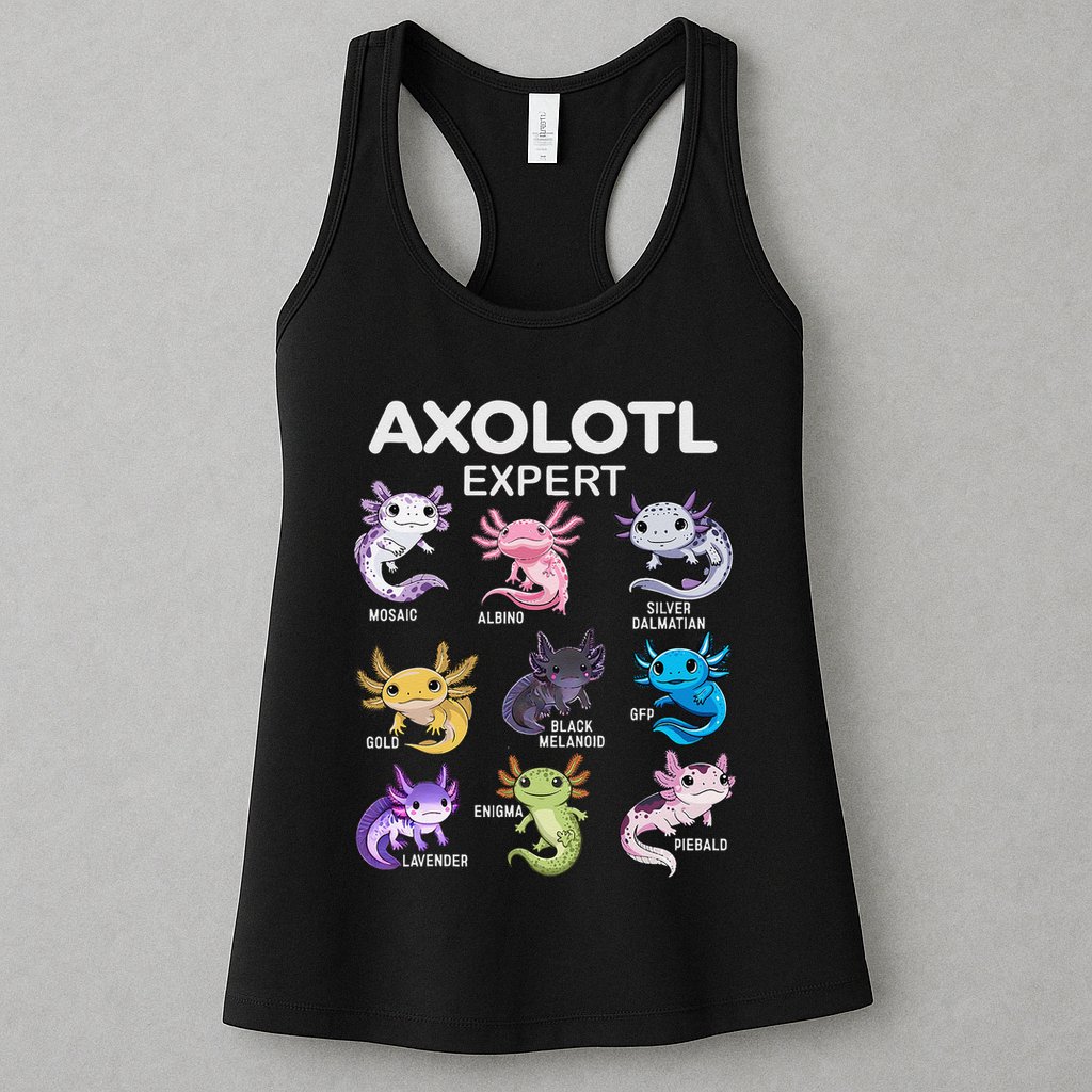 Cute Axolotl Girl Axolotl Gift Womens Tank Top