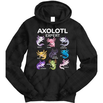Cute Axolotl Girl Axolotl Gift Tie Dye Hoodie
