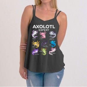 Cute Axolotl Girl Axolotl Gift Women's Strappy Tank