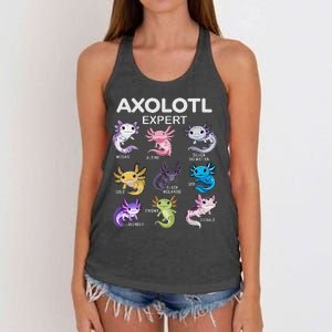 Cute Axolotl Girl Axolotl Gift Women's Knotted Racerback Tank