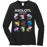 Cute Axolotl Girl Axolotl Gift Ladies Long Sleeve Shirt