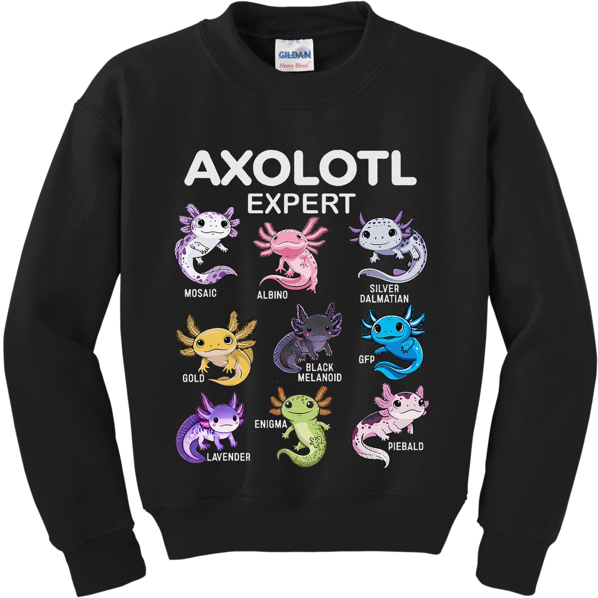 Cute Axolotl Girl Axolotl Gift Kids Sweatshirt
